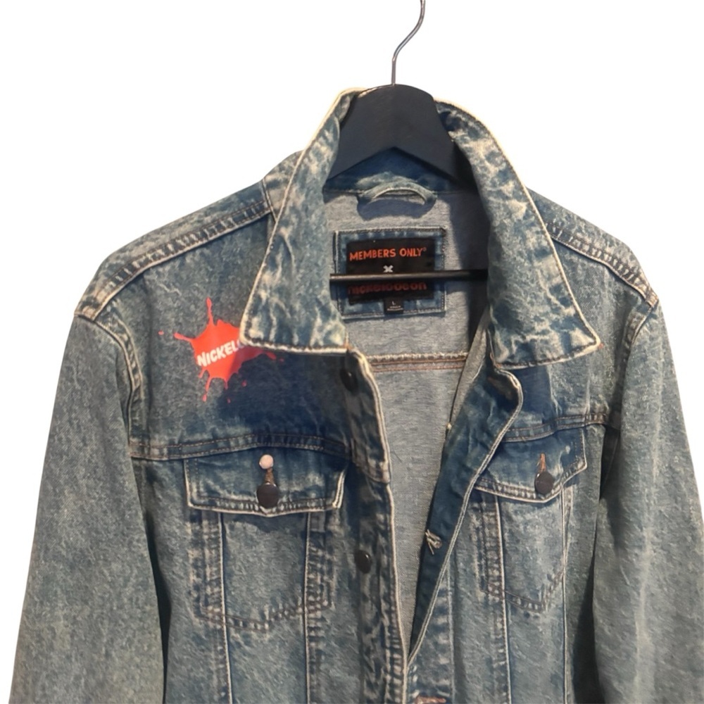 Nickelodeon Members Only Kids Rugrats Blue Denim Jacket Size Large - Picture 6 of 14